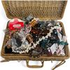 Image 2 : Wicker Box Full of Beaded and Other Jewelry (Box Measures: 8" X 12" X 3" Deep)