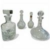 Image 1 : 4 Glass and Crystal Liquor Decanters