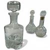 Image 2 : 4 Glass and Crystal Liquor Decanters