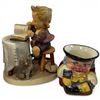 Image 4 : 6 Vintage Ceramic Figurines & Toby Style Mini Jugs