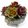 Image 1 : Large Capodimonte Porcelain Floral Centerpiece (12" Tall X 12" Diameter)
