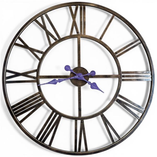 30" Roman Numeral Wall Clock * Battery Operated