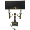 Image 1 : Vintage-Style Bouillotte Lamp with Metal Shade and Marble Base