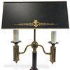 Image 2 : Vintage-Style Bouillotte Lamp with Metal Shade and Marble Base