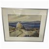 Image 1 : McCrimmon Watercolour Painted on Hornby Island Facing Texada Island (Frame Dimensions: 16" X 20")