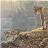 Image 3 : Robert Bateman "Excursion Cougar and Kits" (Double Matted in a 23" X 30" Frame)