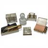 Image 1 : Group of 7 Vanity Table Items * Mother of Pearl Compacts, Balenciaga Perfume Bottle (Empty) Petite P
