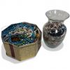 Image 1 : Tin and Vase Full of Beads and Beaded Jewelry