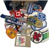 Image 2 : Box of Collectible Sew-on Patches and Lapel Pins