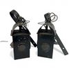 Image 1 : 2 Railway Marker Paraffin Lamps Rewired for Home Use * Stamped BR 1919