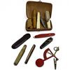 Image 1 : Group of Vintage Pen Knives & Portable Knife & Fork Set in Leather Case