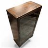 Image 4 : Vintage Compact Wood Display Cabinet with Glass Door (12" X 24" X 46" Tall)