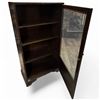 Image 5 : Vintage Compact Wood Display Cabinet with Glass Door (12" X 24" X 46" Tall)