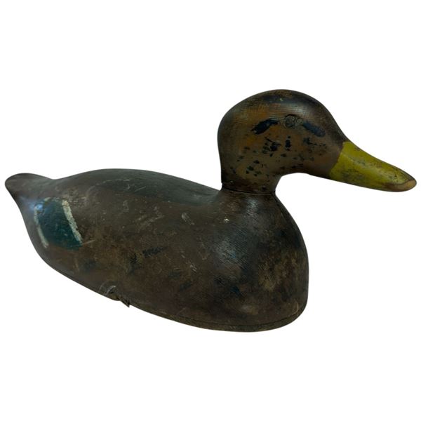 Vintage Hand Painted Carved Wood Duck Decoy