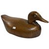 Image 2 : Vintage Carved Wood Duck Decoy with Applied Eyes