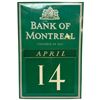 Image 1 : Vintage Bank of Montreal Perpetual Wall Calendar (12" x 18") All the dates are present