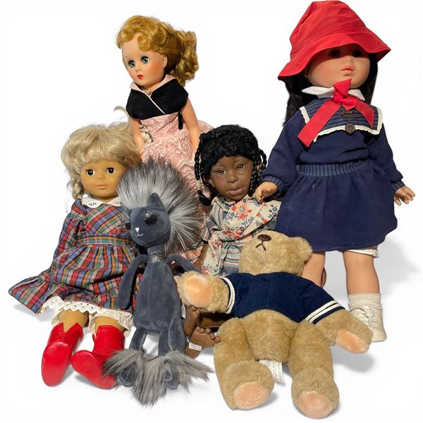 Group of Collectible Dolls & Stuffed Toys