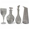 Image 2 : Tall Crystal Goblet & 3 Decanters