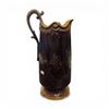 Image 2 : Large Fleur de Lys 14" Tall Portrait Pitcher in the Jungfrau Porzellan Style (Marked Fleur di Lys on