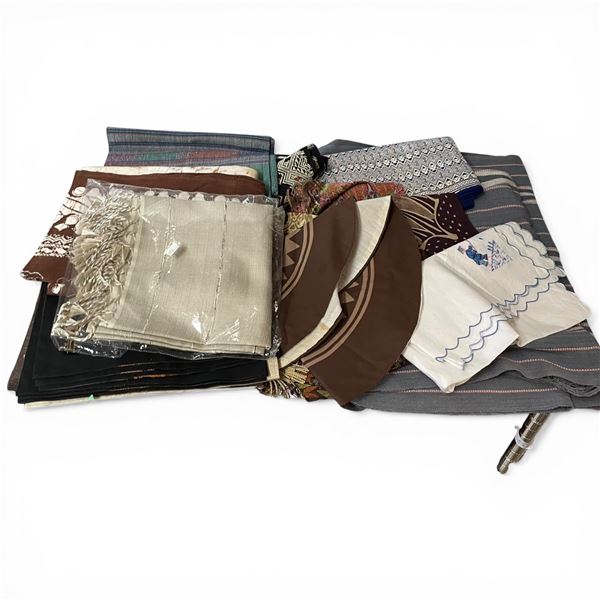 Group of Fabric Napkins, Doilies and Table Linen