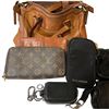 Image 2 : Large Group of Purses and Wallets * Coach, Steve Madden, Michael Kors, Luis Vuitton Replicas * Fossi