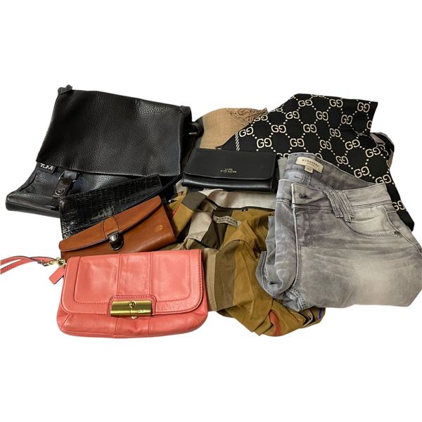 Group of Name Brand Clothing & Purses * Coach, Burberry, Tumi and more (Not authenticated) Preowned