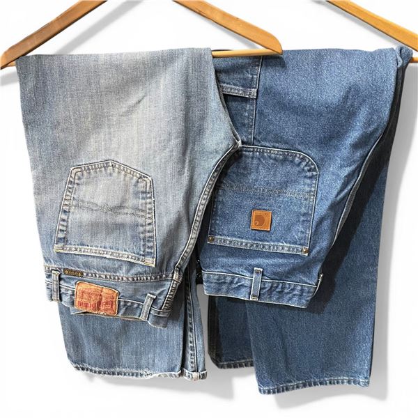 2 Pairs of Jean (Cathcart Size 34 X 30 and Lucky Brand Size 30)