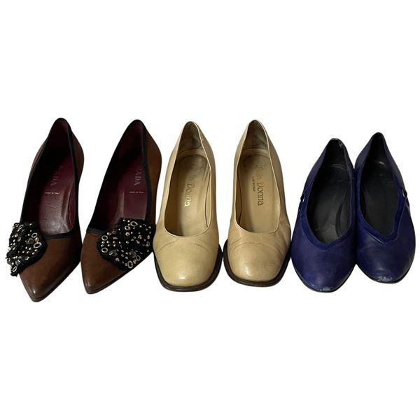 3 Pairs of Heels * Prada, Peter Keiser and Bella Donna * Preowned * Assorted Sizes