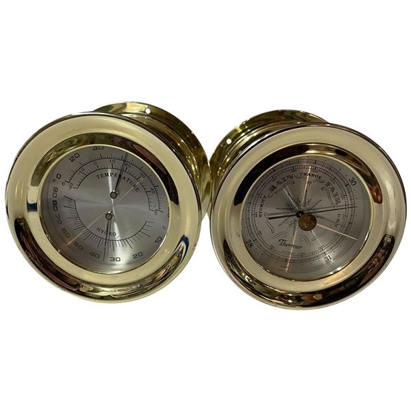 Japanese Thermor Weather Station Parts - Gold coloured plastic