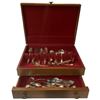Image 1 : Vintage Silver Plated Flatware in Wood Chest * Assortment of Patterns