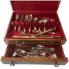 Image 2 : Vintage Silver Plated Flatware in Wood Chest * Assortment of Patterns