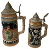 Image 2 : 2 Vintage German Opalescent Steins