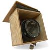 Image 3 : Vintage Aircraft or Naval Compass in a 6.5" x 6.5" Wood Box