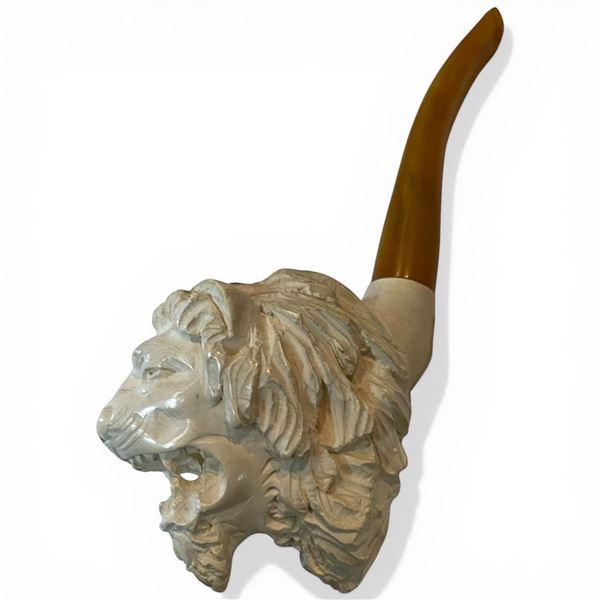 Vintage Lion's Head Tobacco Pipe * Possibly Meerschaum