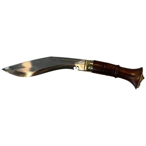Wood Handled Gurkha Knife with 7" Blade