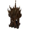 Image 2 : Carved Wood Thai Spirit House "Replica of a Buddhist Temple" (" 13 x 13" x 26" tall)