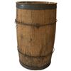 Image 1 : Rustic Metal Banded Barrel (11" Diameter X 17" Tall) No Top
