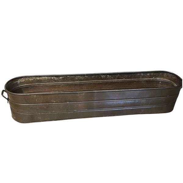 Long Brass & Copper Planter (6" X 32" X 6" Deep)