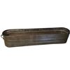 Image 1 : Long Brass & Copper Planter (6" X 32" X 6" Deep)