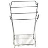 Image 1 : Metal Bathroom Towel Rack & Organizer