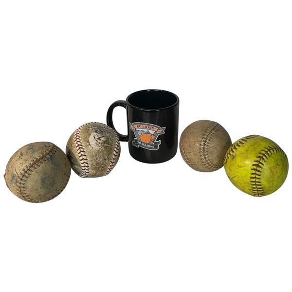 BC Lions 50 Year Mug and 4 Baseballs
