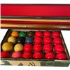 Image 2 : Snooker Ball Set with Cue in Case
