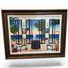 Image 1 : Ltd. Edition Serigraph on Canvas by Fanch (Francois) Ledan "Interior with Matisse" #93/150