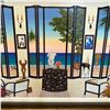 Image 2 : Ltd. Edition Serigraph on Canvas by Fanch (Francois) Ledan "Interior with Matisse" #93/150