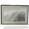 Image 1 : Robert Bateman Ltd. Edition Print "Aortic Cliff - White Wolves" (Triple matted in a 30" x 42" framed