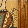 Image 2 : Navajo Sand Painting Reproduction of Yei" (Holy People) Figure (frame is 16" x 16")