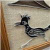 Image 2 : Framed Southwestern Art of a  Road Runner  (frame is 16" x 17")
