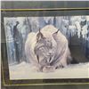 Image 3 : Robert Bateman "Dozing Lynx" Print (well matted in a 46" x 36" frame)