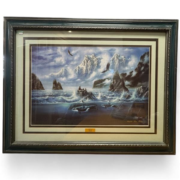 1994 Ken Skoda Ltd. Edition Print #606/695 with Signed COA (triple matted in a 35" x 28" frame)