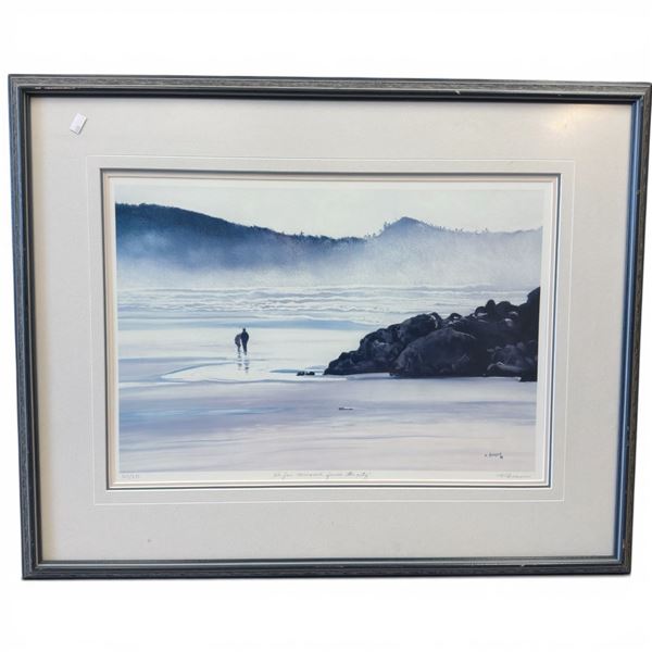 1989 K. Amisson Ltd. Edition Print "So Far Removed From the City" #203/350 (double matted in a 26" x